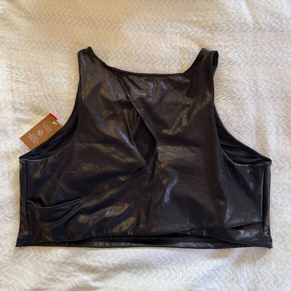 NEW Joe Fresh Sprt Bra Top Black - Picture 5 of 9